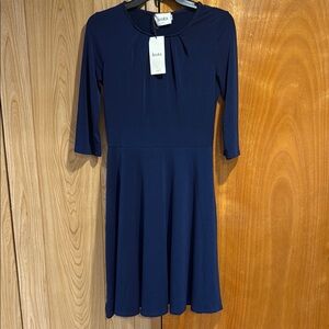 Leota Navy Blue Jersey Dress
